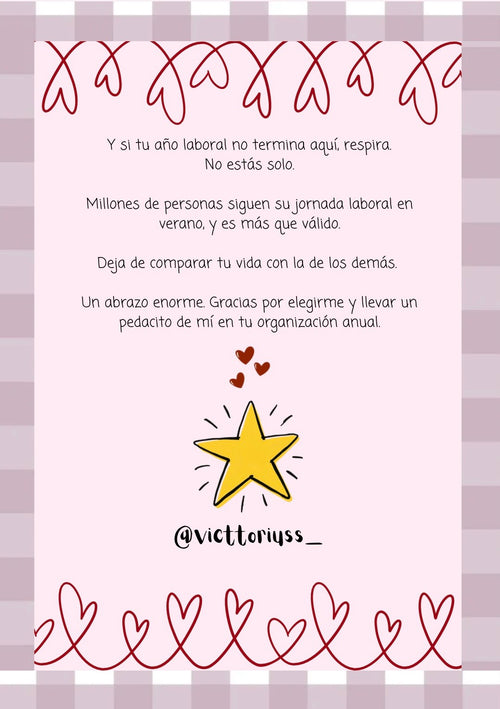 Agenda septiembre 2026-julio 2027 personalizada